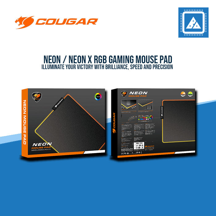 COUGAR NEON | NEON X RGB MOUSE PAD 350*300*4MM/800*300*4MM COUGAR NEON | NEON X RGB MOUSE PAD 350*300*4MM/800*300*4MM